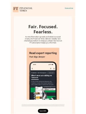 Financial Times - Hi ricky, you can still save on an FT subscription – limited-time only