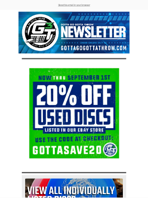 Gotta Go Gotta Throw - 🎈SALES + NEW Discs from Discmania, Latitude 64 & More