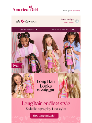 American Girl - There’s something NEW you’ve been “long”ing for…