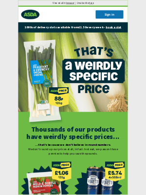 Asda - Yep, we know these prices are a bit weird 👀