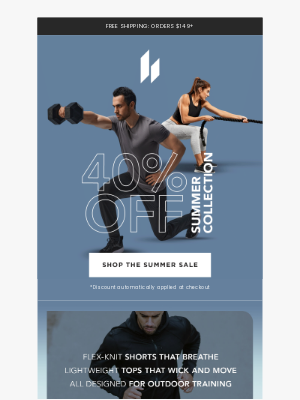 HYLETE LLC - Summer Starts Now. So Does 40% OFF!