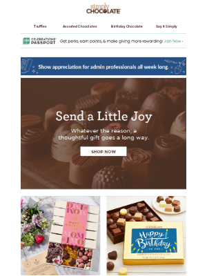 Simply Chocolate - Share something sweet just because you care.