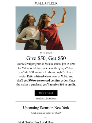 MM.LaFleur - Give $50, Get $50