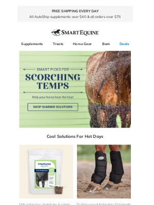 SmartPak Equine - Smart Picks for Scorching Temps