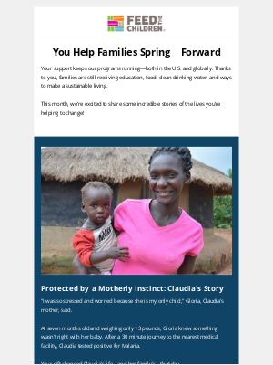 Feed The Children - 🌱 Families Thrive Thanks to Your Generosity, James!