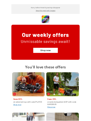 Argos (United Kingdom) - 🙉 This week only, offers you can't miss 🙉