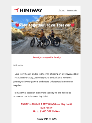 Himiway Bike - 💘Ride together, Love forever🚴‍♂️