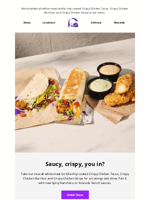 Taco Bell - Crispy Chicken is in the building