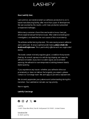 Lashify®️ - Important Message about Bonding