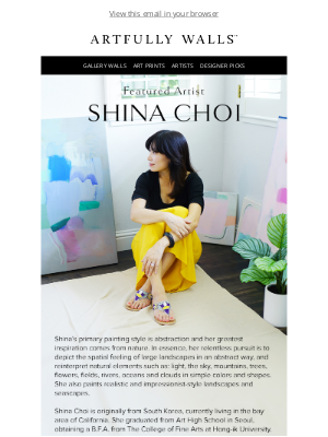 Artfully Walls - Featured Artist Shina Choi