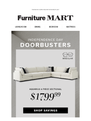 The Furniture Mart - Knock knock! The best prices are here! 🚪✊