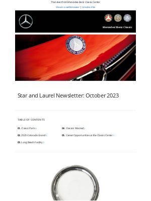 Mercedes-Benz USA - October 2023: Mercedes-Benz Classic Center News