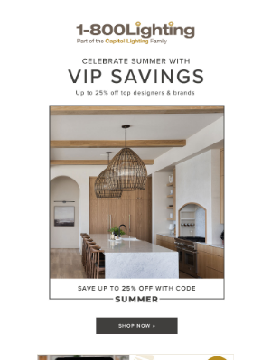 Bellacor - Limited Time VIP Sale: Summer Kickoff Sale