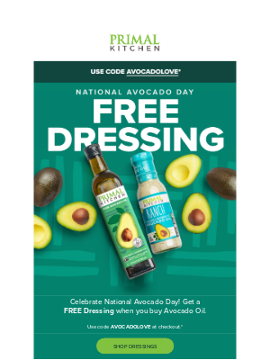 Primal Kitchen - FREE dressing?! Just add avocado oil 🥑