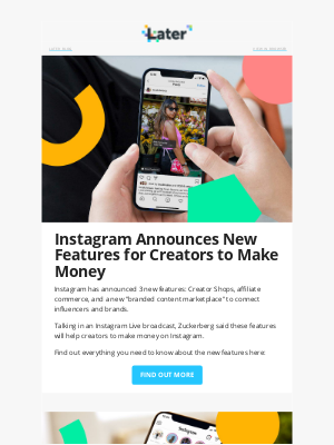 Later - Big News: Instagram Announces 3 New Features 🚨
