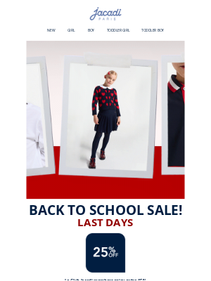 Jacadi - Last days⌛ 25% off Back to school sale