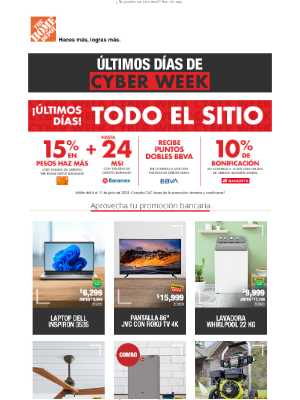 Home Depot Mexico - 🚨💳 ¡Últimos días de PROMOS BANCARIAS!