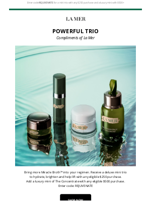 La Mer - Unmissable: your deluxe trio gift