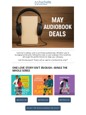 Hachette Book Group - May Audiobook Steals You’ll Love