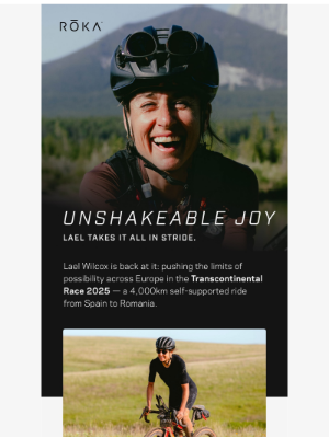 ROKA - The eternal optimist: Lael Wilcox.