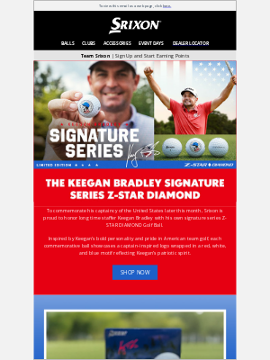 Srixon - Introducing the Keegan Bradley Signature Series Z-STAR DIAMOND