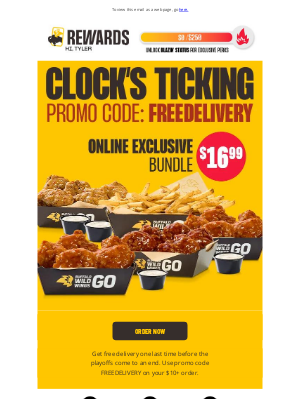 Buffalo Wild Wings - 🚨FREE delivery ending soon🚨 ​