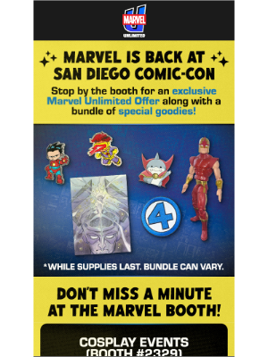 Marvel Entertainment - Don't miss Marvel at San Diego Comic-Con!