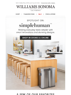 Williams Sonoma - The latest kitchen and home innovations from simplehuman™