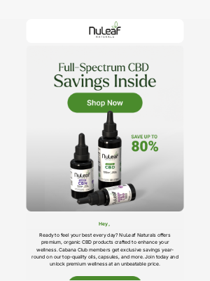 NuLeaf Naturals - Elevate Your Wellness with NuLeaf Naturals 🌿