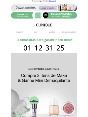 Clinique (Brazil) - Últimos dias para ganhar um mimo especial ✨