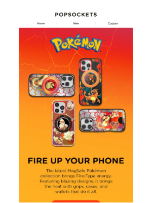 PopSockets - Pokémon Fire-Type has arrived 🔥