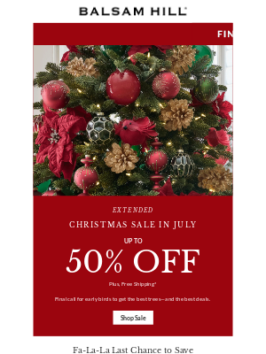 Balsam Hill - Say Goodbye to Black Friday in July Prices