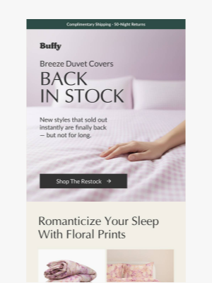 Buffy - Back In Stock Alert: Ginghams, Florals and Stripes