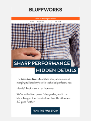 Bluffworks - Meet Meridian 3.0: A dress shirt redesigned