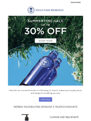 Neal's Yard Remedies - SALE | Save up to 30% off