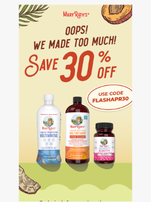 MaryRuth Organics - Limited time savings 🗣️