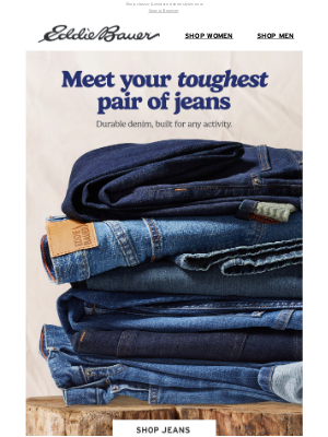 Eddie Bauer - Your Toughest Pair Of Jeans Yet 👖