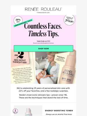 Renee Rouleau Skin Care - Timeless tips, glowing skin (+ 25% off) ✨