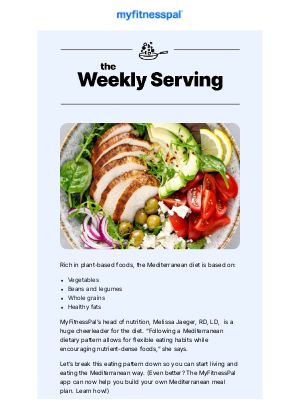MyFitnessPal - Your guide to the MEDITERRANEAN diet 🦐🫒