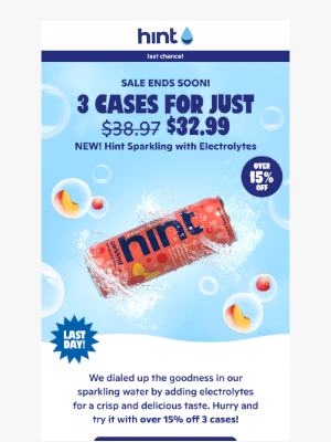 Hint Water - SAVE THE BUBBLES 🫧