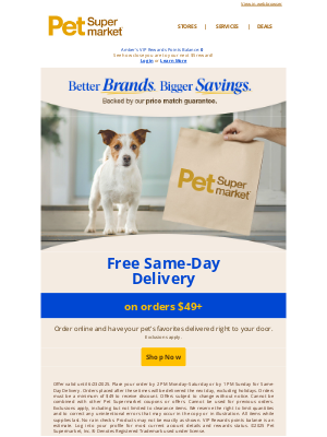 Pet Supermarket - NOW ➡️ Get FREE 🚚 Same-Day Delivery 📦