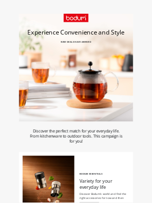 Bodum - The ideal shopping list for your everyday life 📄