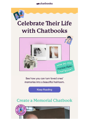 Chatbooks - Keep Their Memory Alive with Chatbooks ❤️