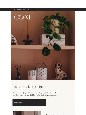 COAT Paints - Win £500 to spend to transform your home 🍃