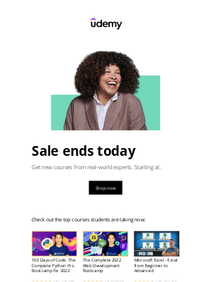 Udemy - Sale ends today! Learn from real-world experts from .