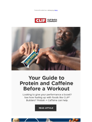 Clif Bar & Co. - Save 15% on CLIF Builders Today
