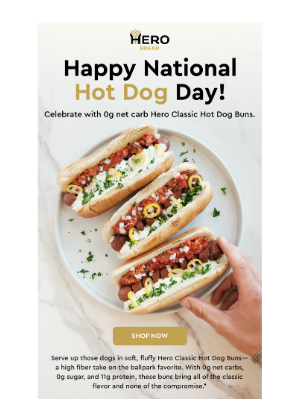 Hero Bread - These Buns Are Here to Impress for National Hot Dog Day… 🌭👀