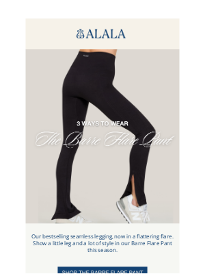 Alala - 3 Ways to Wear: Barre Flare Pant