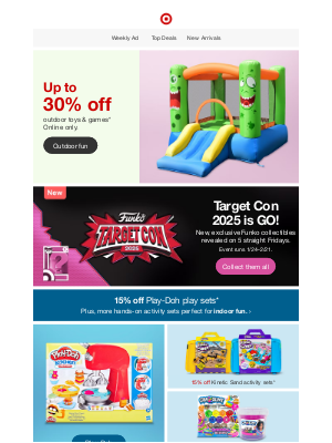 Target - Up to 30% off outdoor toys & games.