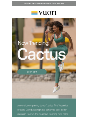 Vuori - New in Cactus: The Daily Legging